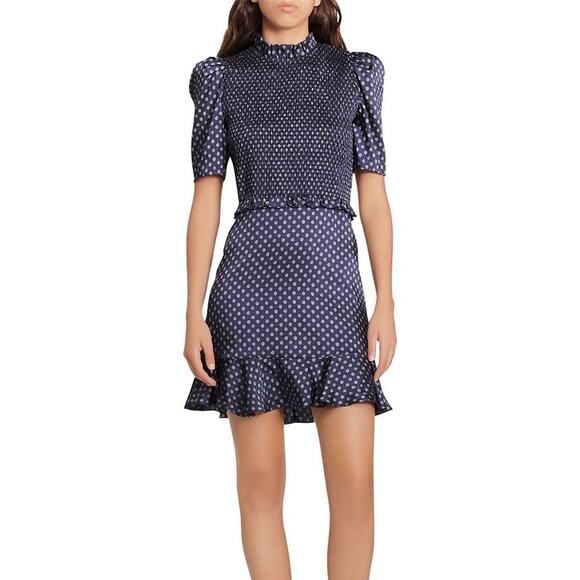 Sandro Malden Printed Smocked Dress - Picture 1 of 13